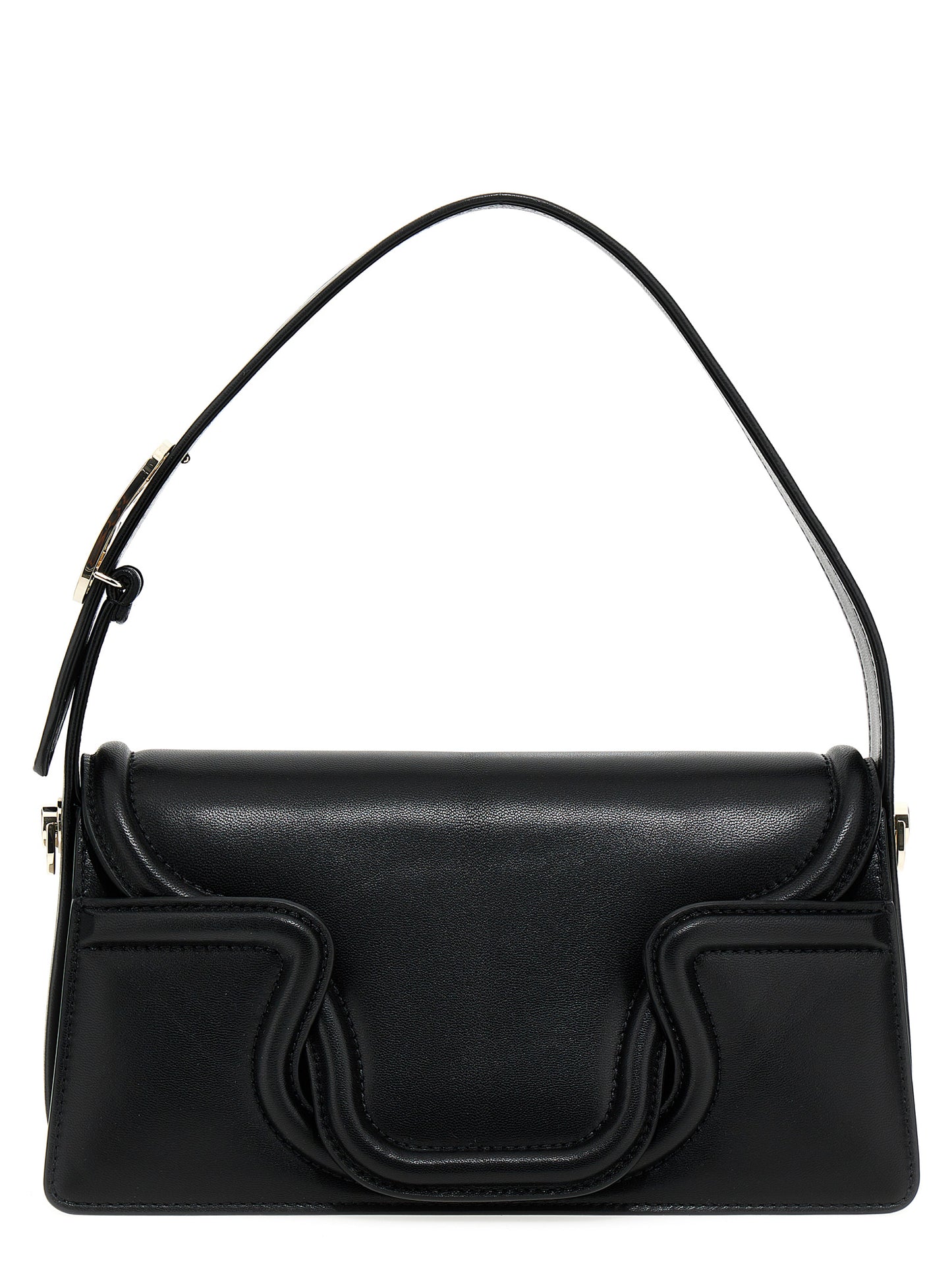 Valentino Garavani Black Leather Shoulder Bag