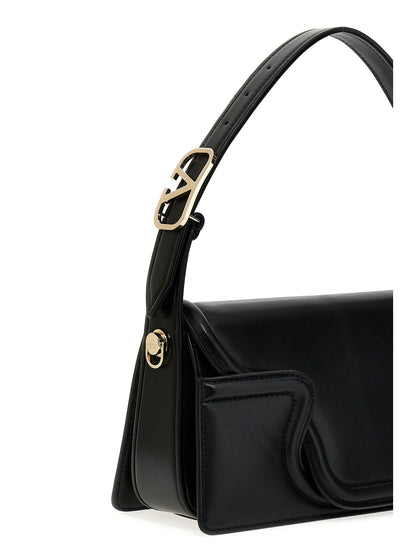 Valentino Garavani Black Leather Shoulder Bag