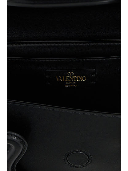 Valentino Garavani Black Leather Shoulder Bag