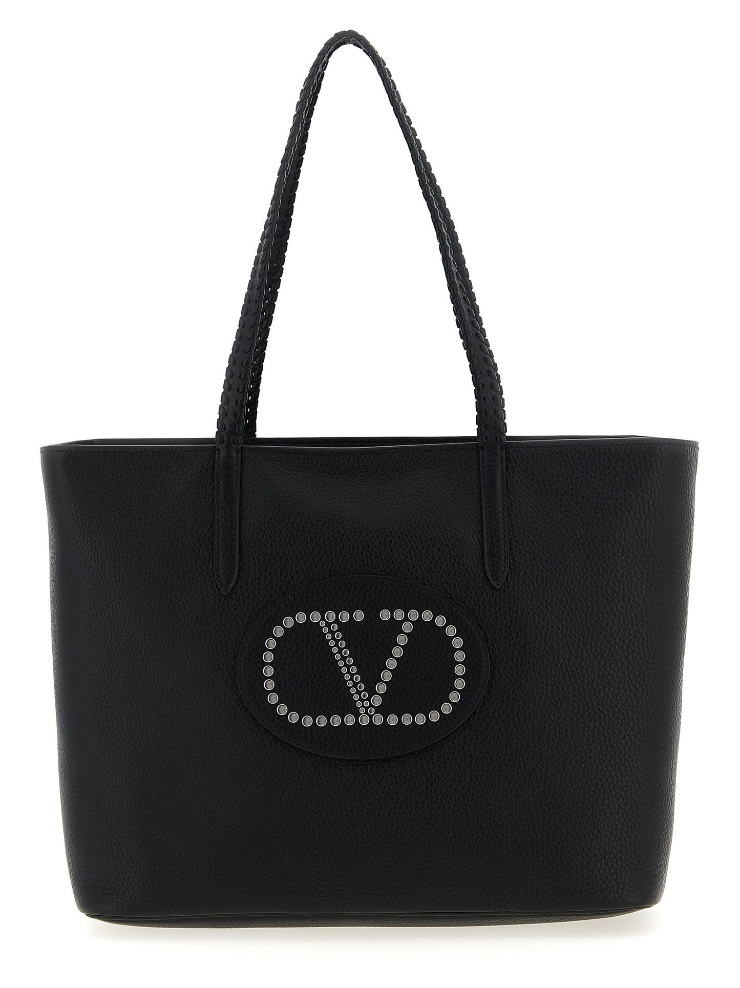 Valentino Garavani Black Calfskin Tote Bag