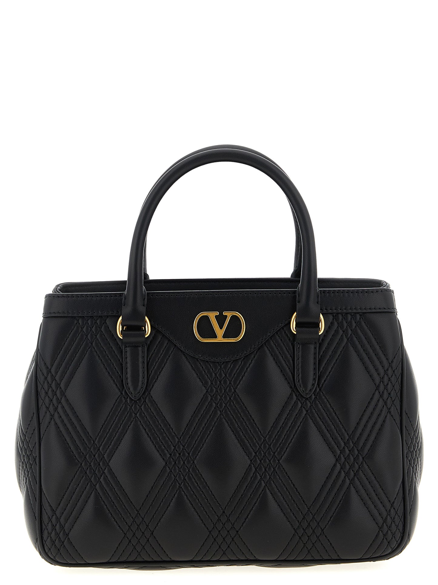 Valentino Garavani Black Lamb Leather Handbag