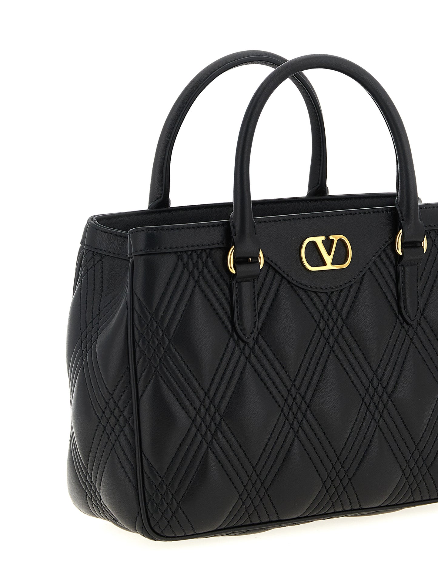 Valentino Garavani Black Lamb Leather Handbag