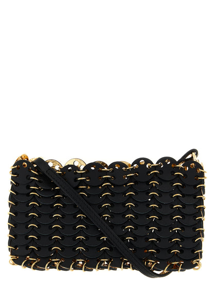 Paco Rabanne Black Calfskin Crossbody Bag
