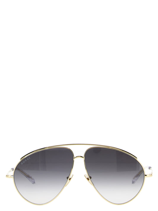 Gucci Gold Metal Sunglasses