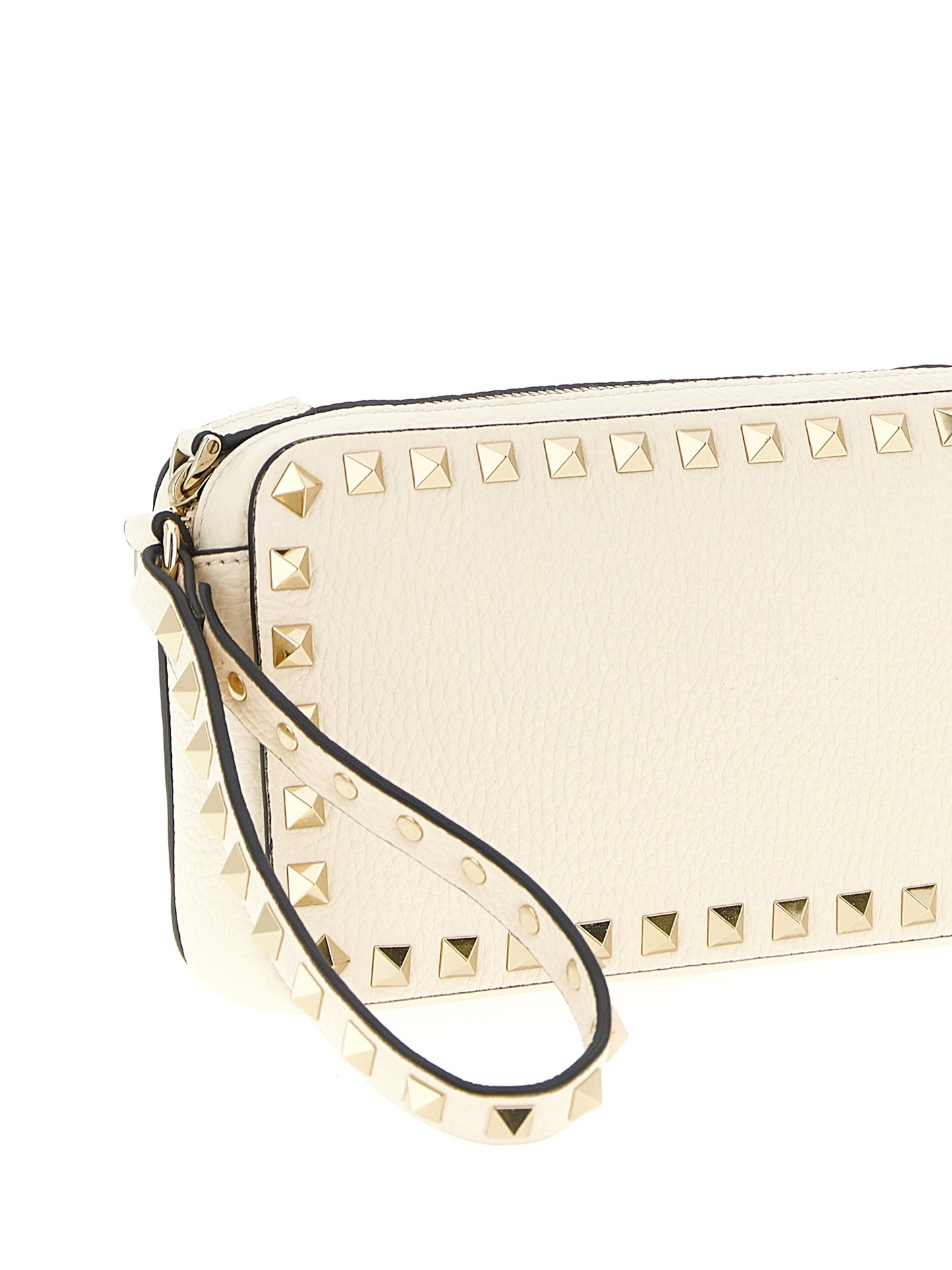 Valentino Garavani White Calfskin Clutch Bag