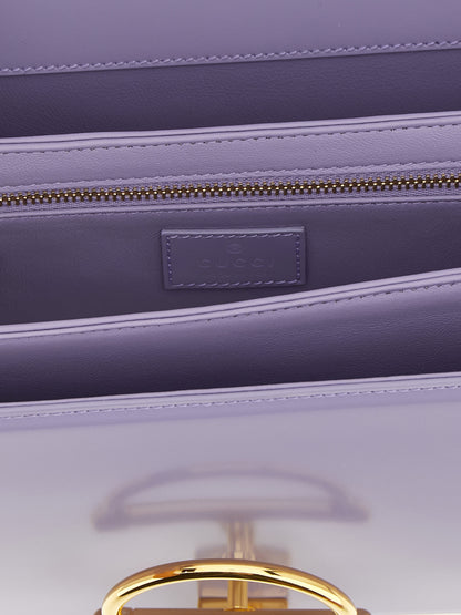Gucci Purple Calfskin Shoulder Bag