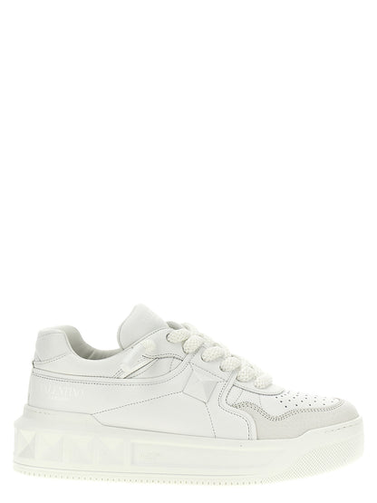 Valentino Garavani White Calfskin Chunky Sneakers