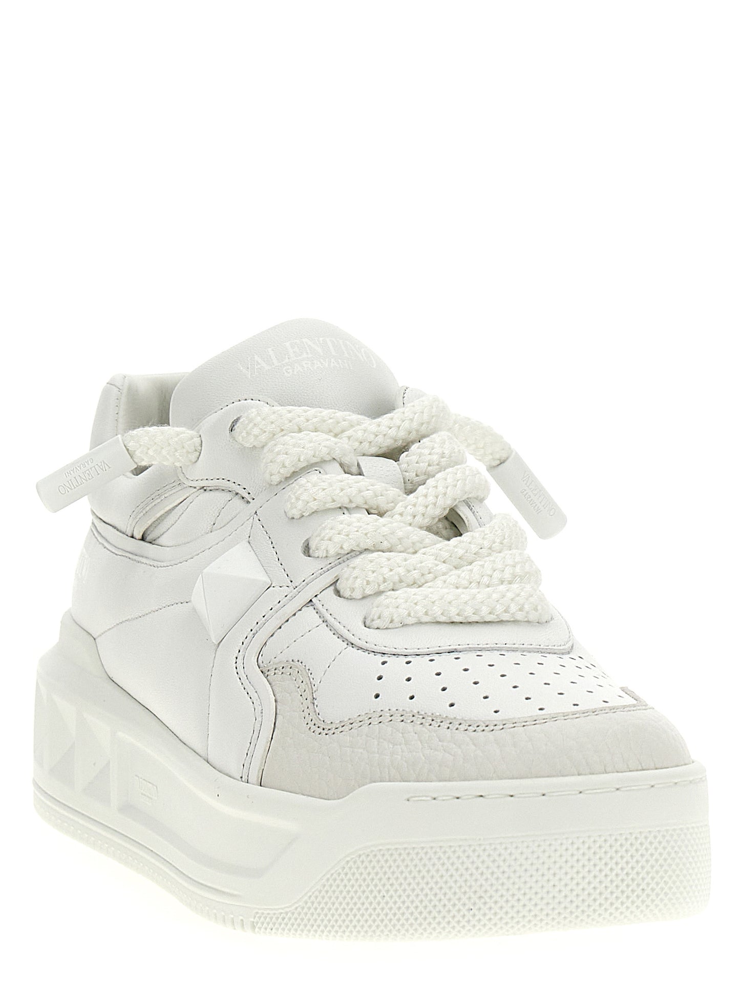 Valentino Garavani White Calfskin Chunky Sneakers
