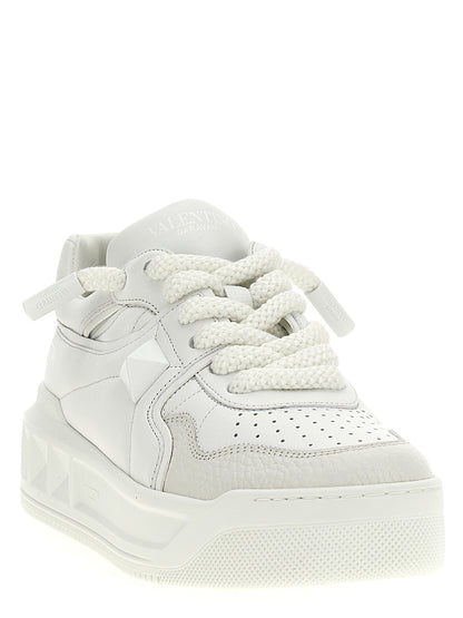 Valentino Garavani White Calfskin Chunky Sneakers