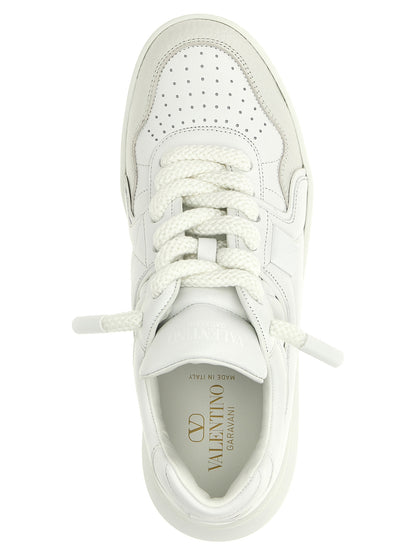 Valentino Garavani White Calfskin Chunky Sneakers