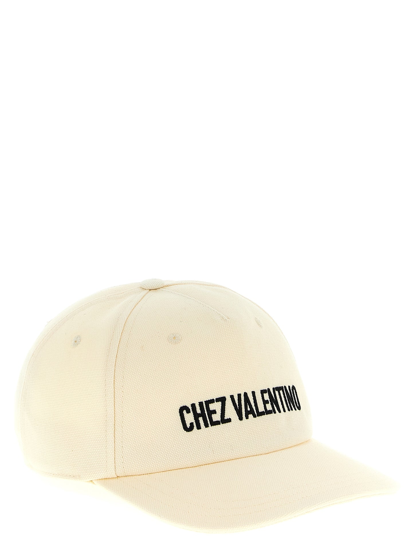 Valentino Garavani Beige Cotton Cap (Baseball Hat)
