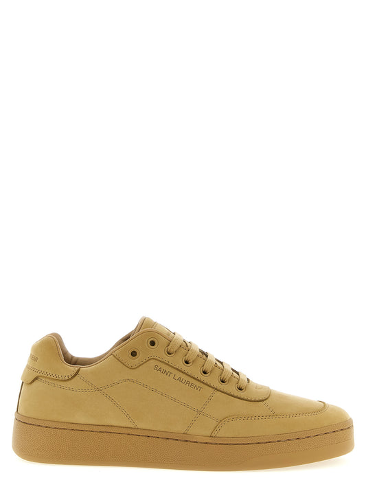 Saint Laurent Beige Calfskin Sneakers