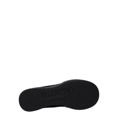 Valentino Garavani Black Fabric High Top Sneakers