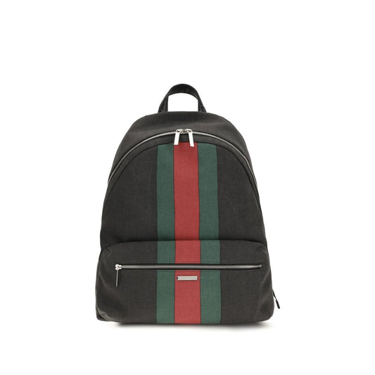 Gucci Black Fabric Backpack