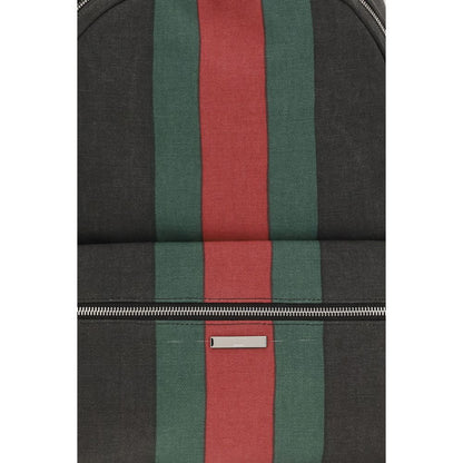 Gucci Black Fabric Backpack
