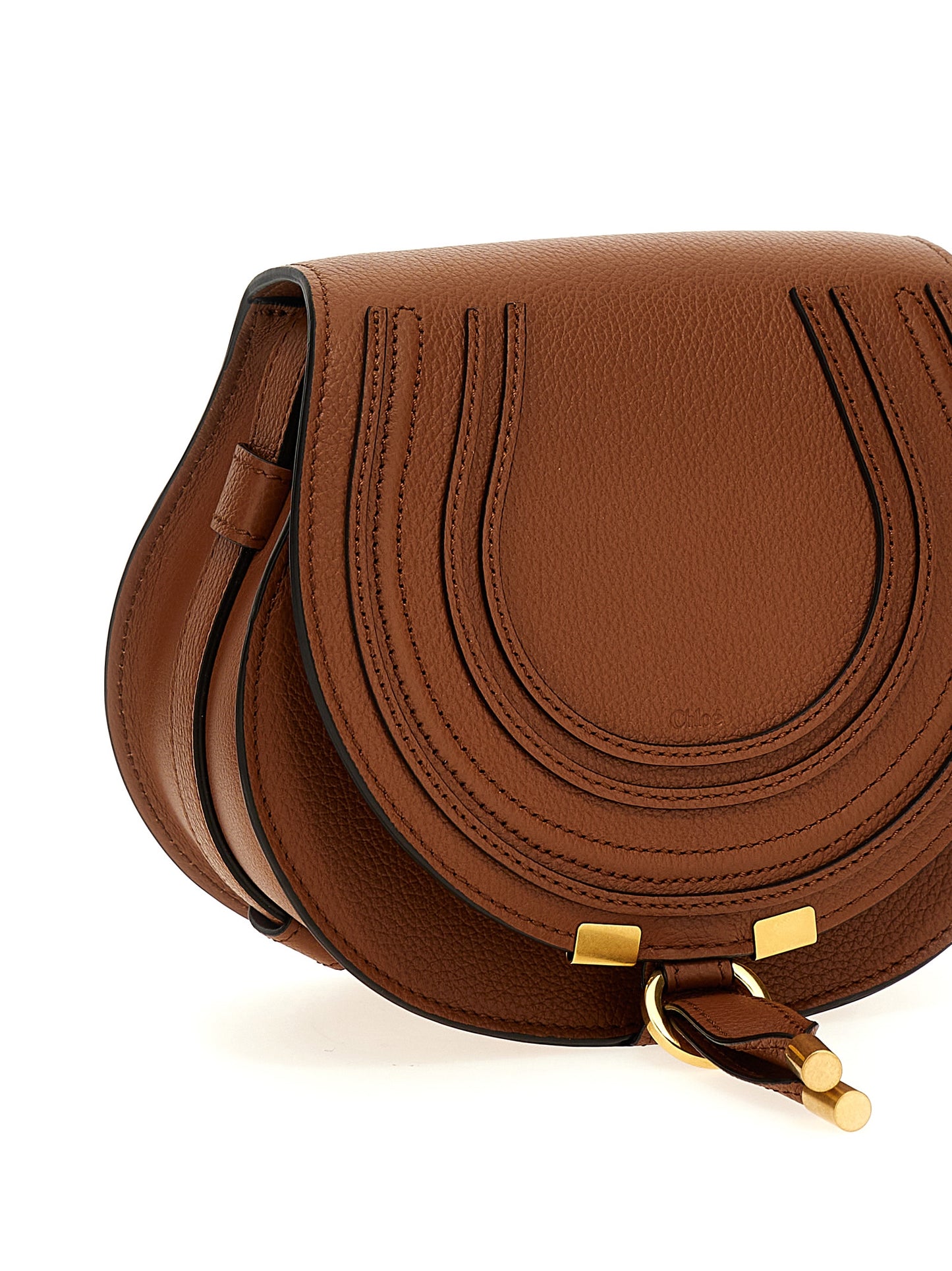 Chloé Brown Lamb Leather Crossbody Bag