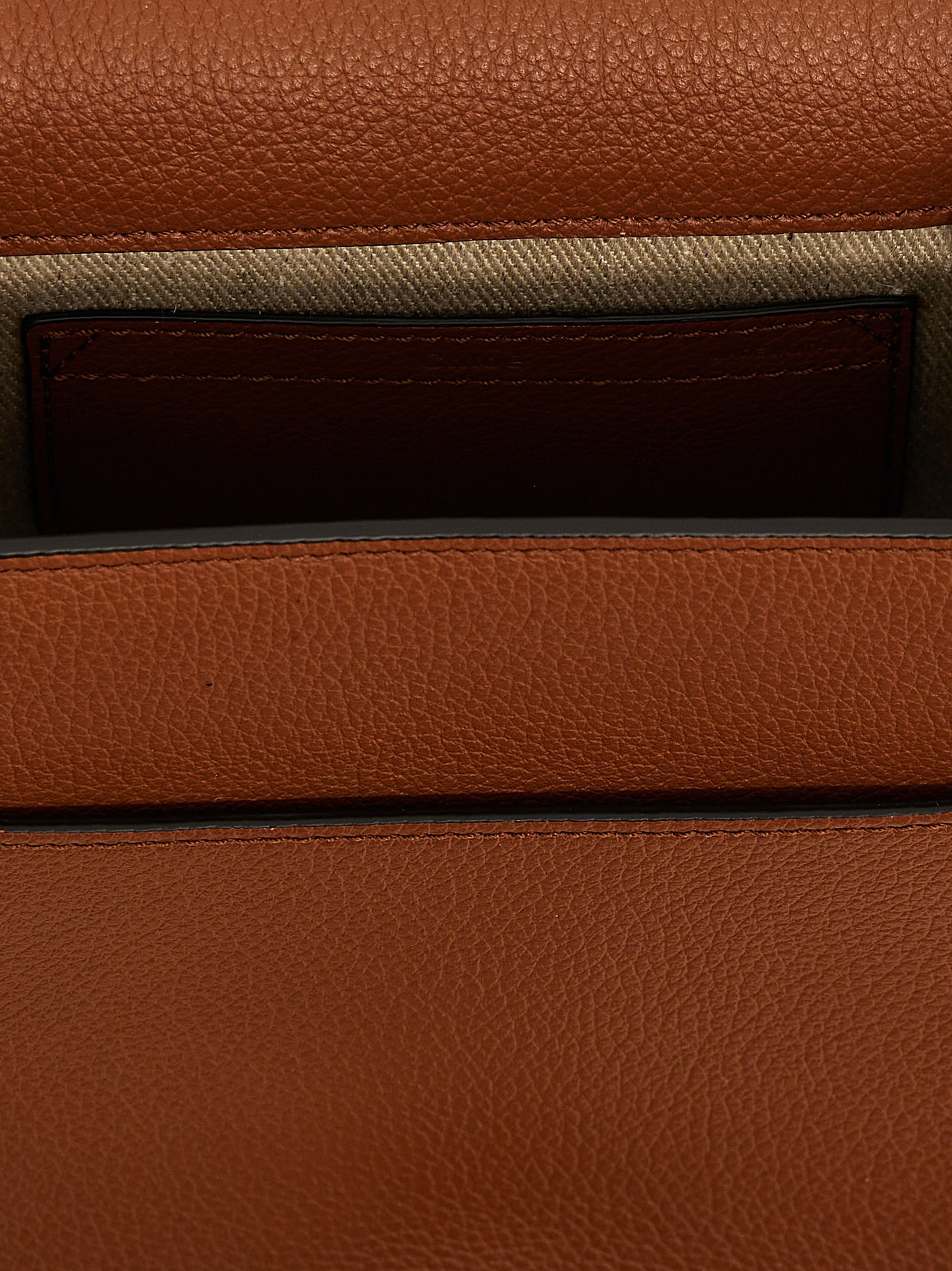 Chloé Brown Lamb Leather Crossbody Bag
