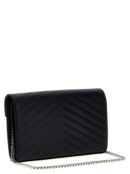 Saint Laurent Black Calfskin Clutch Bag