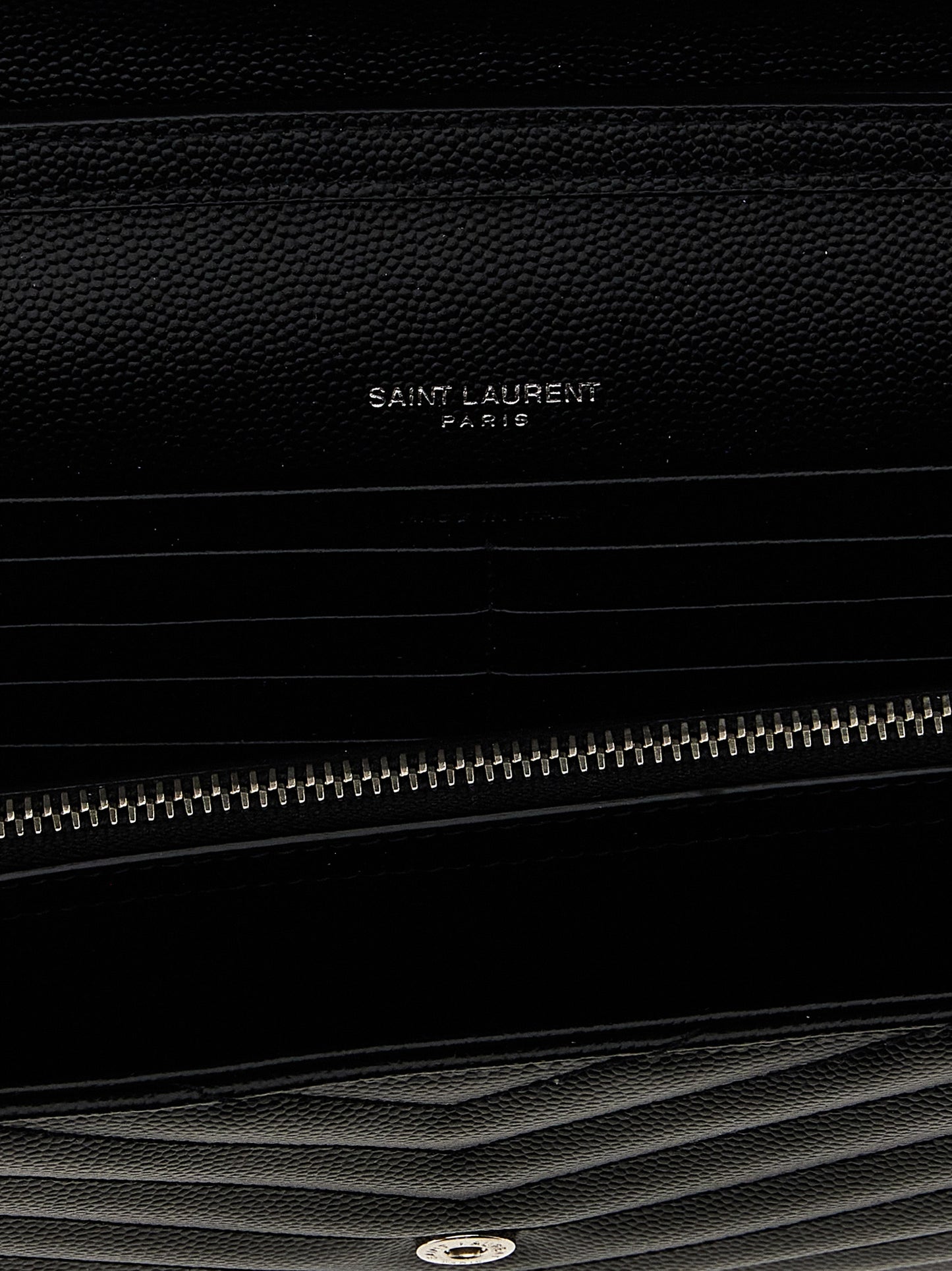 Saint Laurent Black Calfskin Clutch Bag