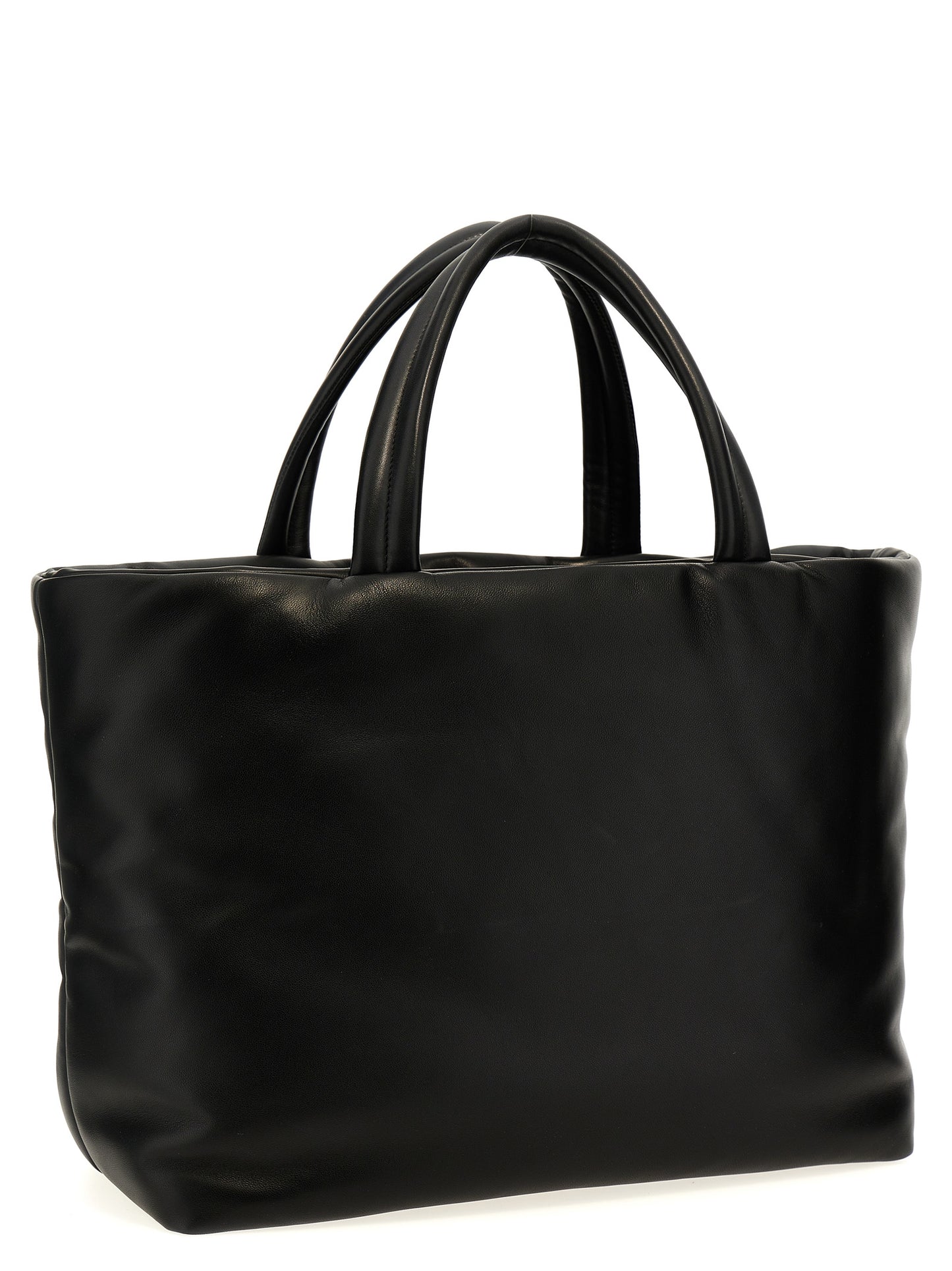 Saint Laurent Black Lamb Leather Tote Bag