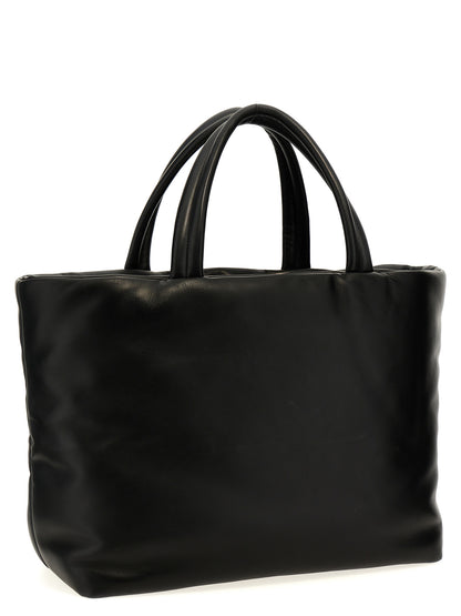 Saint Laurent Black Lamb Leather Tote Bag