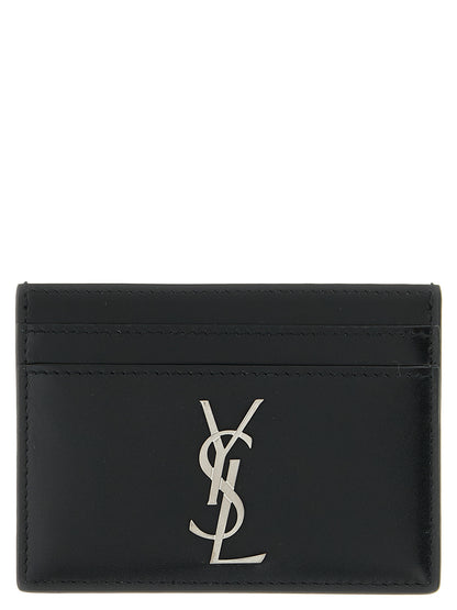 Saint Laurent Black Calfskin Cardholder
