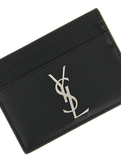 Saint Laurent Black Calfskin Cardholder