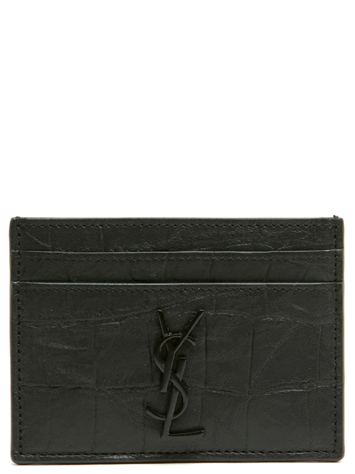 Saint Laurent Black Lambskin Cardholder
