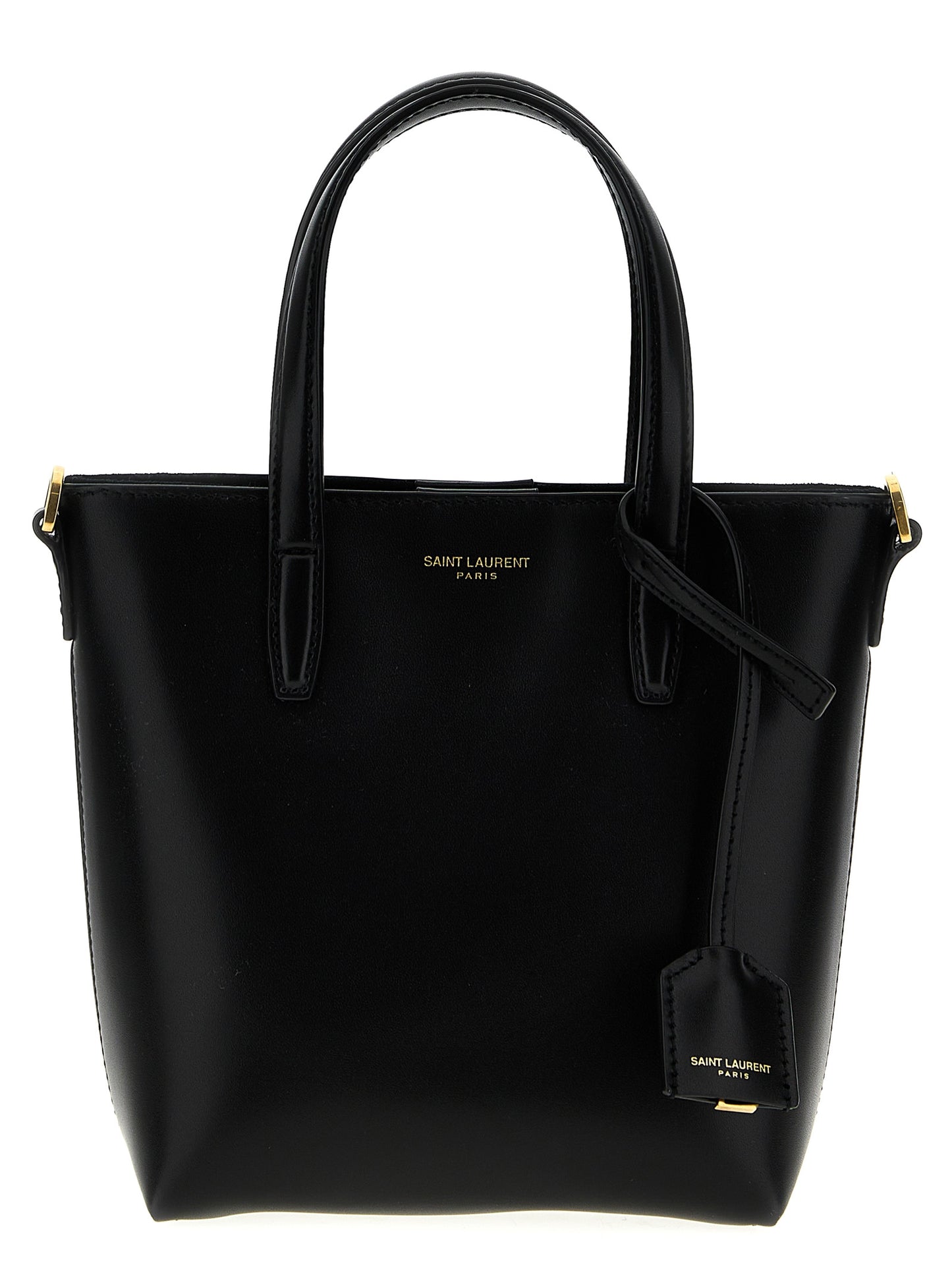 Saint Laurent Black Calfskin Tote Bag