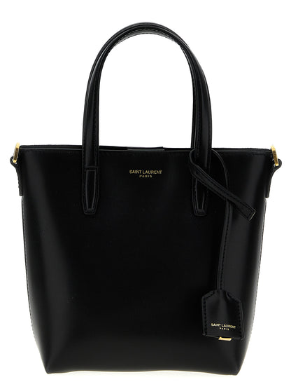 Saint Laurent Black Calfskin Tote Bag