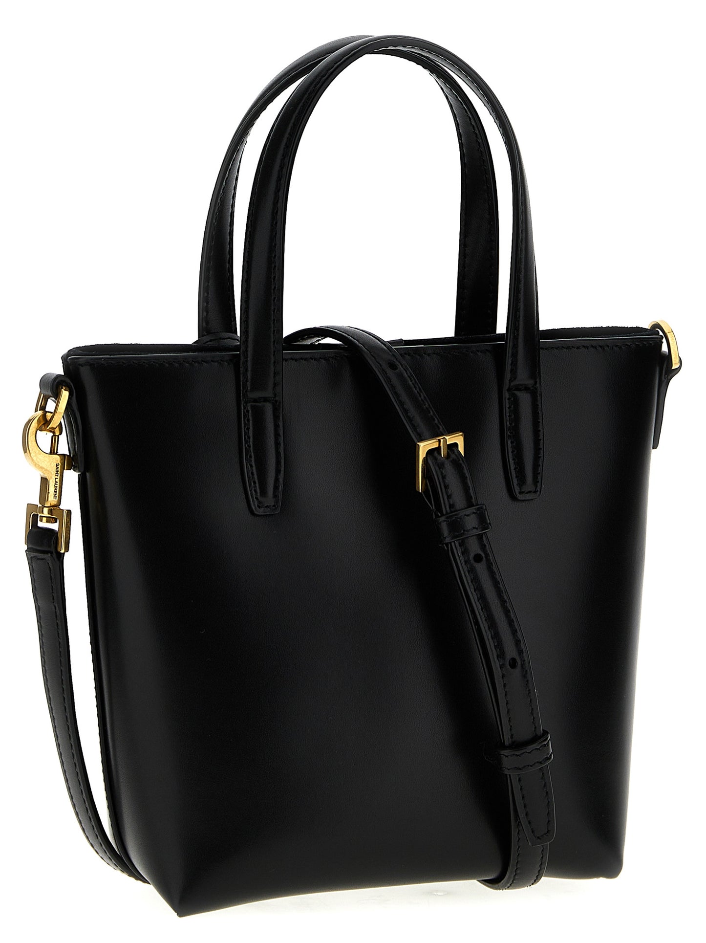 Saint Laurent Black Calfskin Tote Bag