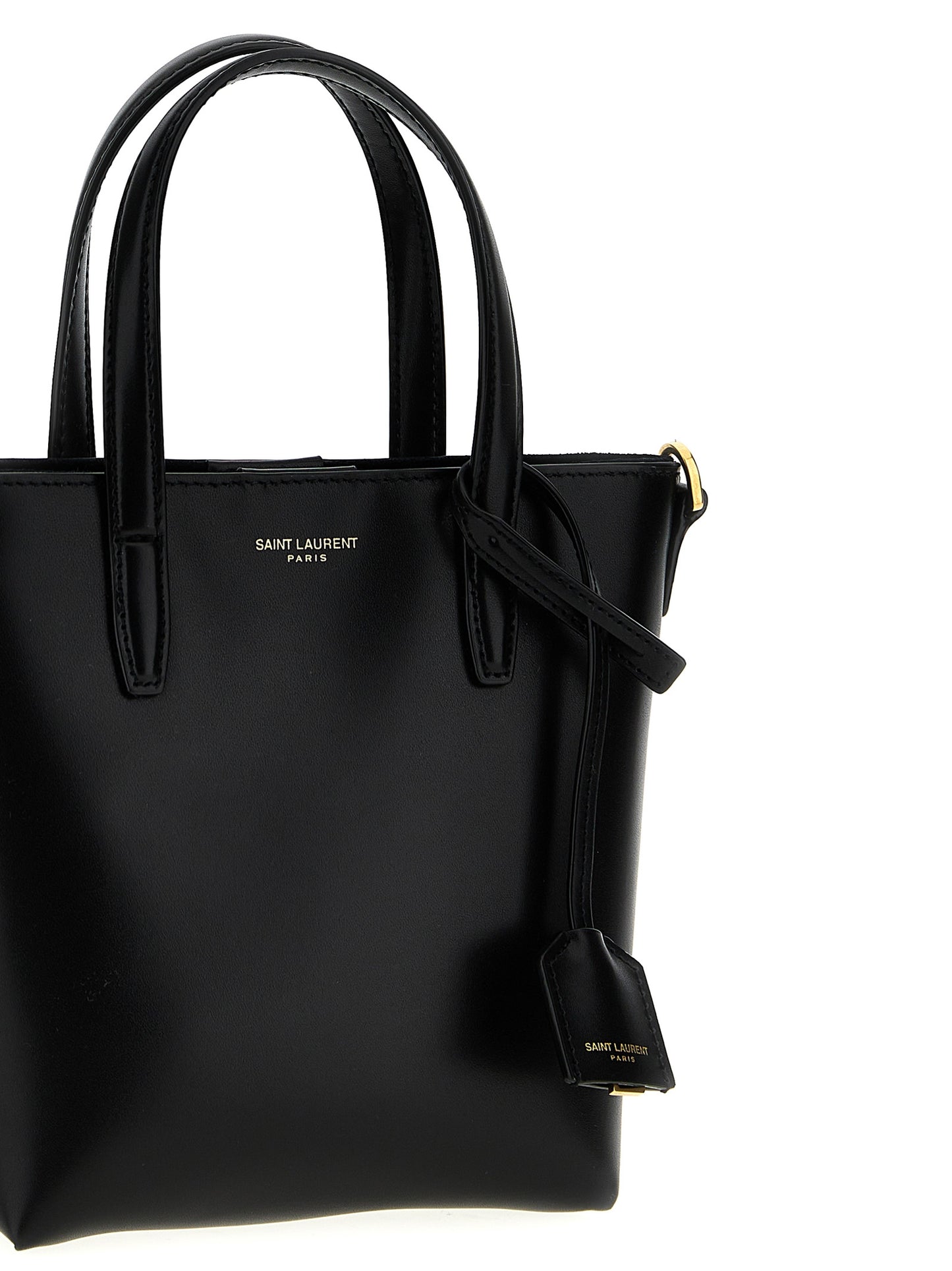 Saint Laurent Black Calfskin Tote Bag