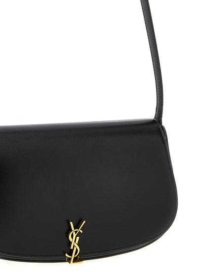 Saint Laurent Black Calfskin Shoulder Bag