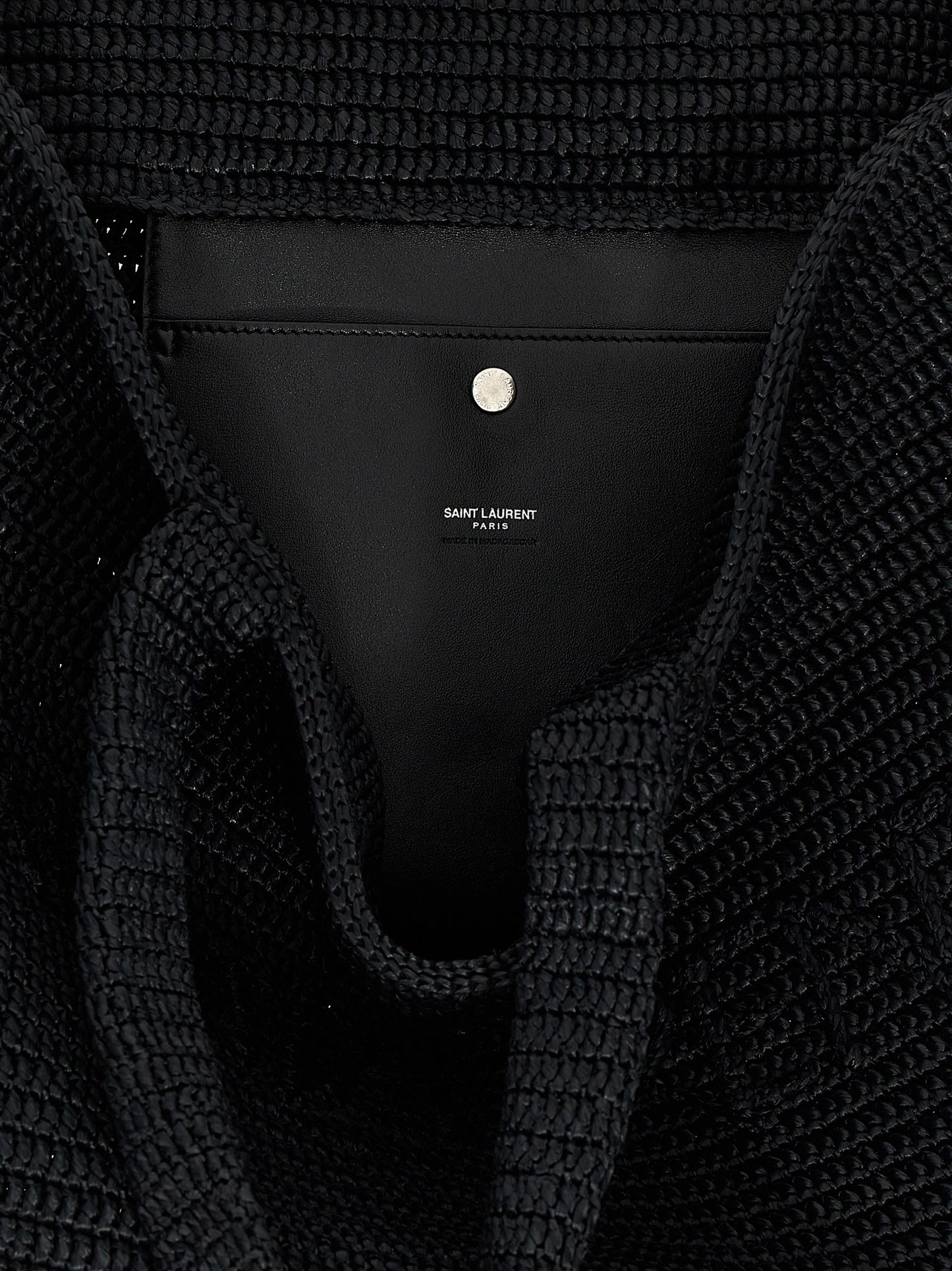 Saint Laurent Black Viscose Tote Bag