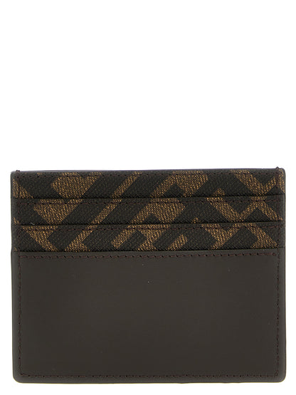 Fendi Brown Calf Leather Bos Taurus Cardholder