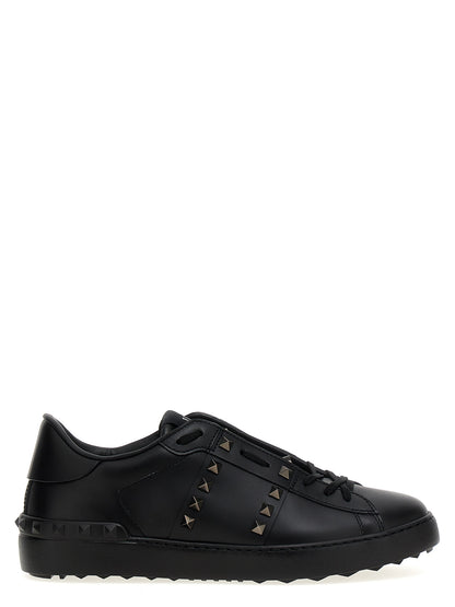 Valentino Garavani Black Calfskin Low Top Sneakers