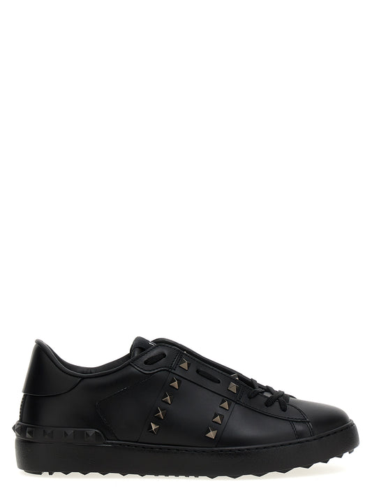 Valentino Garavani Black Calfskin Low Top Sneakers