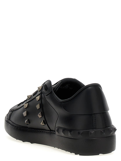 Valentino Garavani Black Calfskin Low Top Sneakers