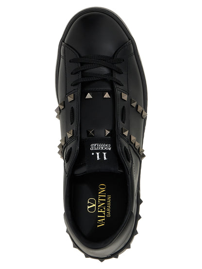 Valentino Garavani Black Calfskin Low Top Sneakers