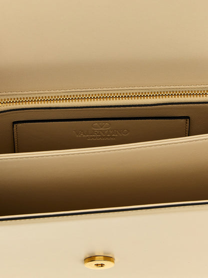 Valentino Garavani White Calfskin Shoulder Bag