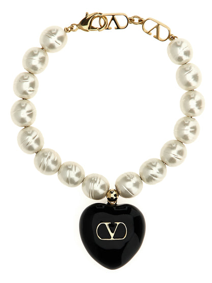 Valentino Garavani Black Brass Bracelet
