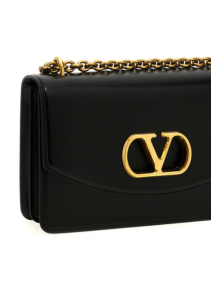 Valentino Garavani Black Calfskin Shoulder Bag