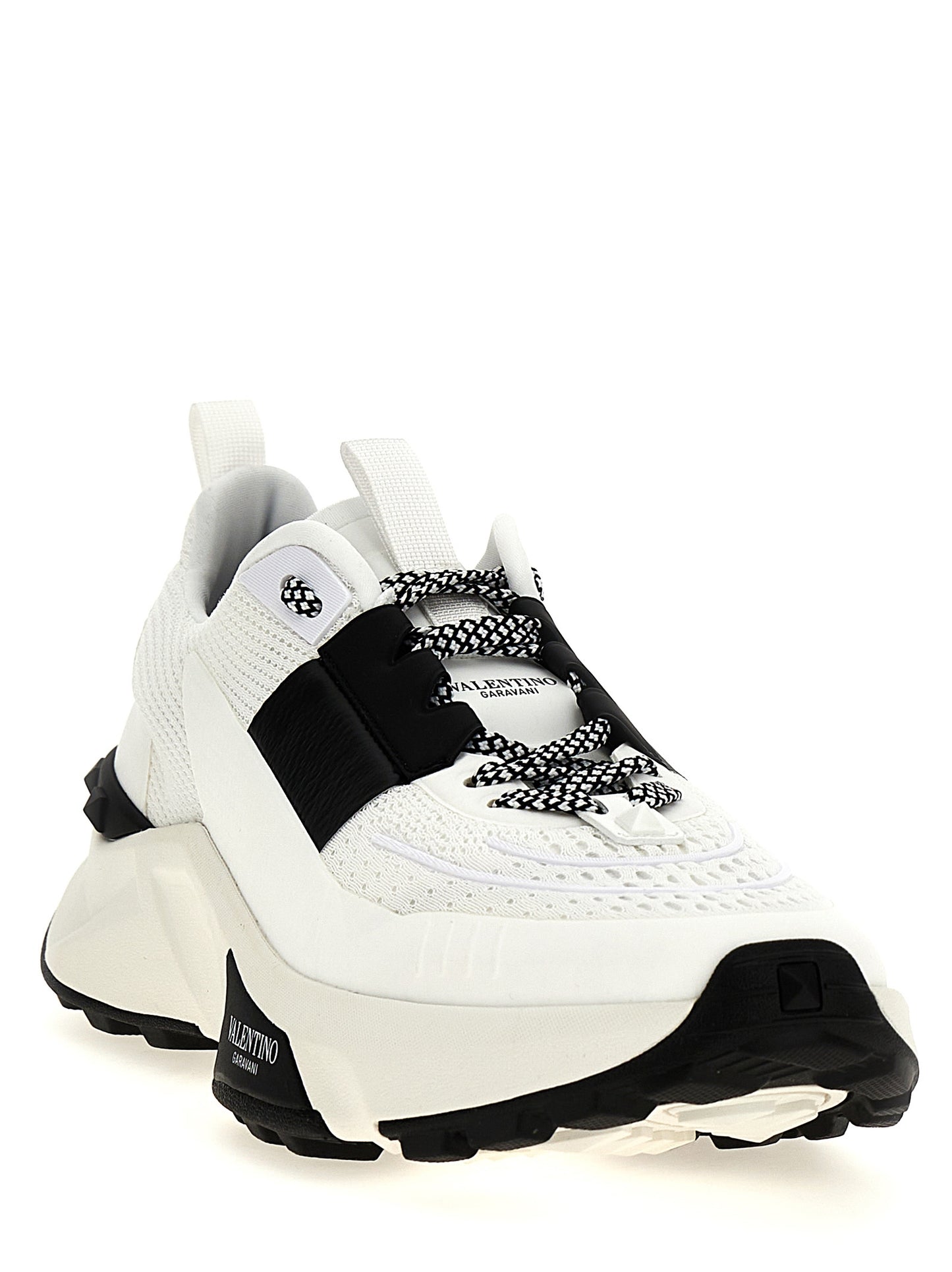 Valentino Garavani Bicolor Calfskin Athletic Sneakers