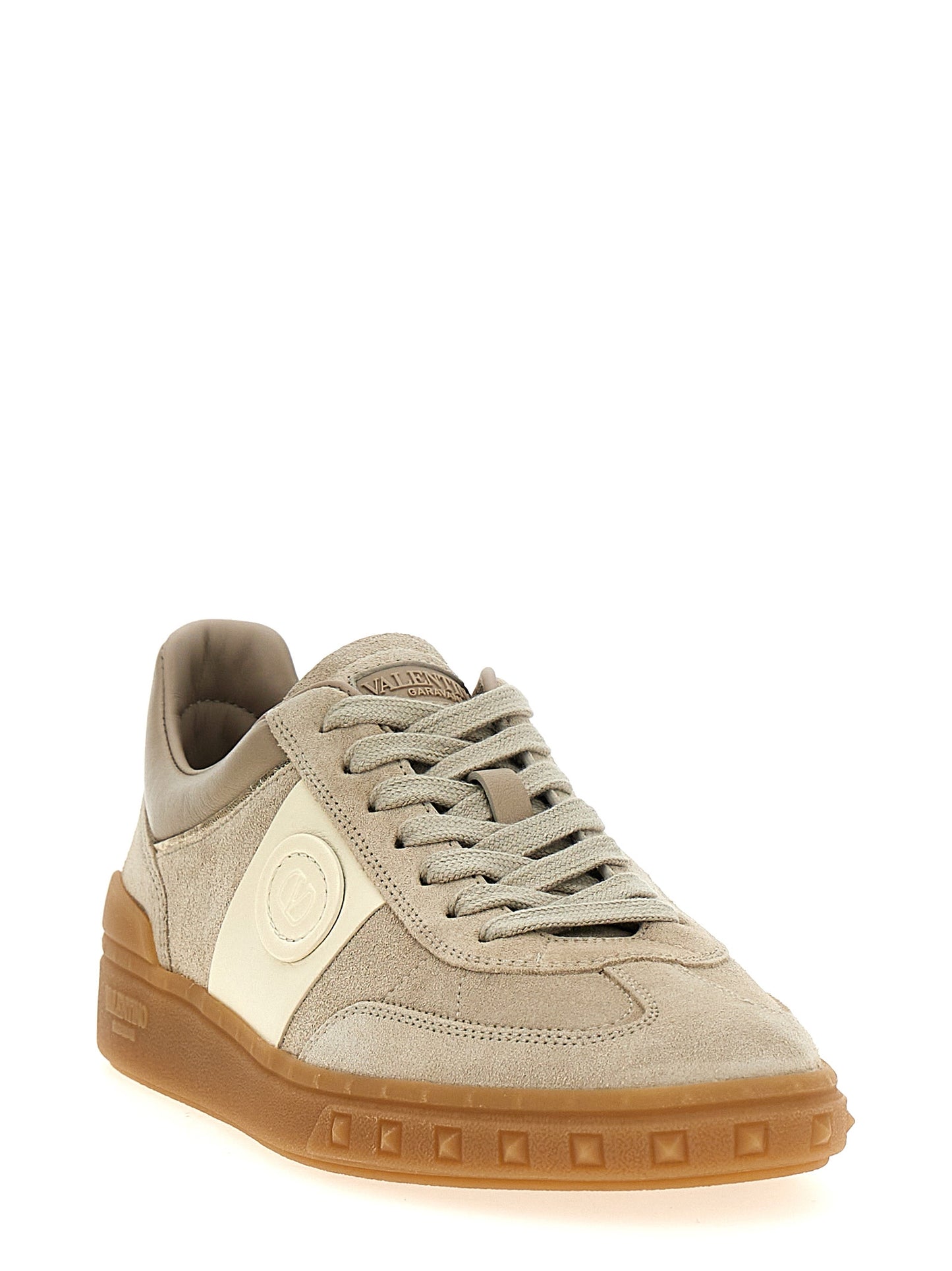 Valentino Garavani Beige Calfskin Low Top Sneakers