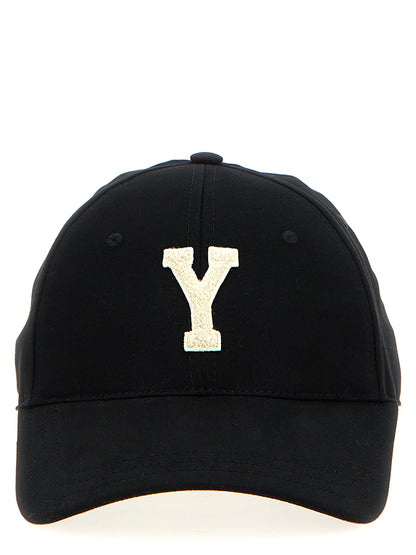 Saint Laurent Black Cotton Cap (Baseball Hat)