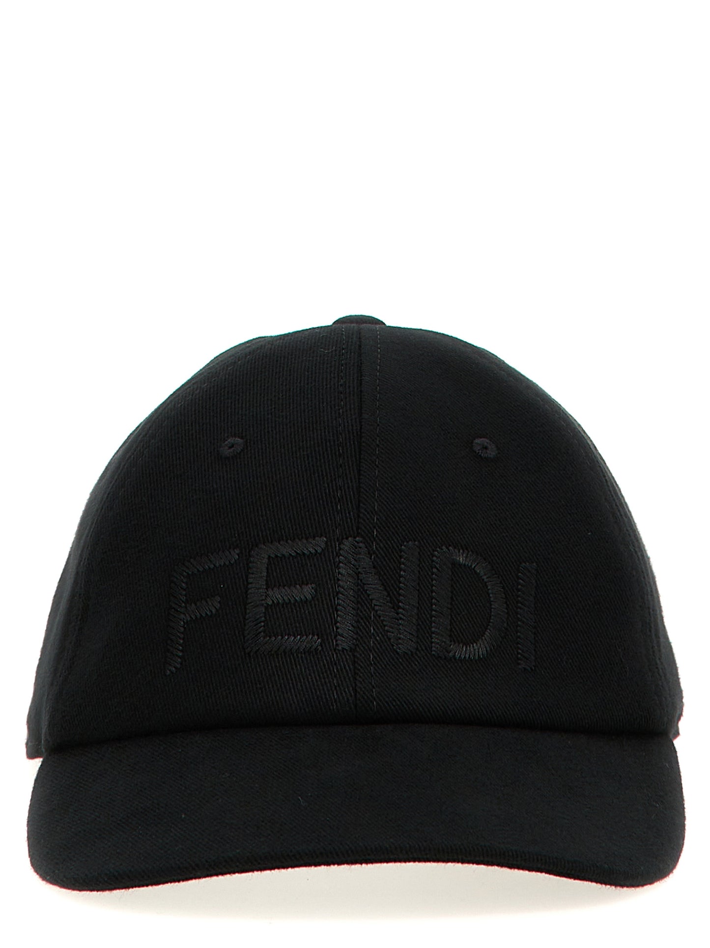 Fendi Black Cotton Cap (Baseball Hat)
