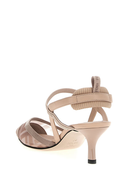 Fendi Multicolor Polyamide Mid Heel Pumps