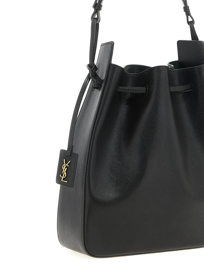 Saint Laurent Bicolor Calfskin Crossbody Bag