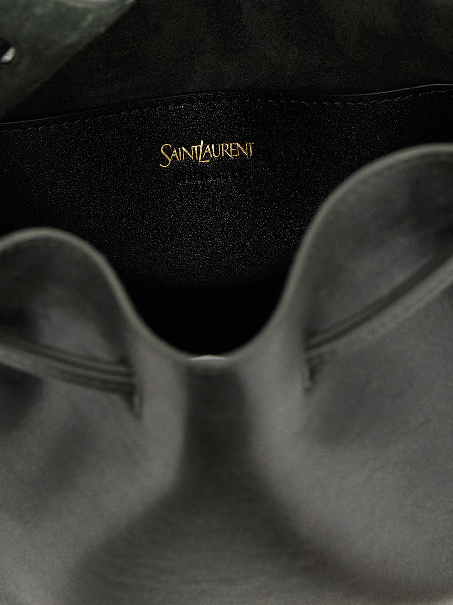 Saint Laurent Bicolor Calfskin Crossbody Bag