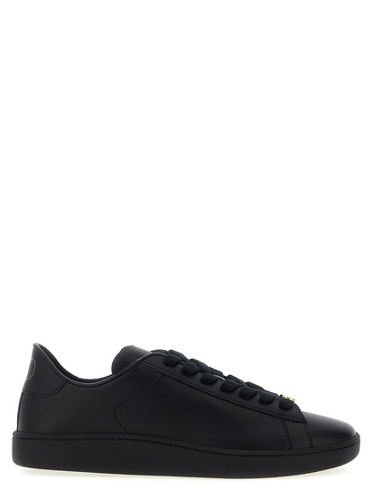 Valentino Garavani Black Calfskin Low Top Sneakers